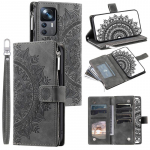 Odinis užtrauktuku užtraukiamas piniginės telefono dėklas, skirtas XiaoMi 13 12 Lite Pro 12T 11T 11 10 10T POCO X5 M3 M4 X3 X4, skirtas OnePlus 8 Nord ACE 2 N30 Lanyard Flip Cover XiaoMi 10 (10 Pro) juoda