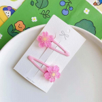 2 vnt. naujų mielų princesės saldžiųjų vy&scaron;nių žiedų mergaičių plaukų segtukai vaikams galvos apdangalai plaukų segtukai plaukų segtukai baretės plaukų aksesuarai mėlyna