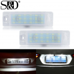 2vnt Opel/Vauxhall Astra F 1992-1998 Calibra 1989-1997 Led valstybinio numerio ženklo lemputė Canbus automobilių parkavimo žymų lemputės baltos