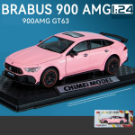 1/24 mastelio Benz G900 dyzelinis automobilio modelio žaislas, patraukiama atgal žaislinė transporto priemonė su garsu ir &scaron;viesa vaikams, mažiems berniukams, mergaitėms, dovanų kolekcija 1/24-21x8.2x6cm rožinė