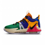 Nike LeBron Witness 7 GS Daugiaspalviai vaiki&scaron;ki sportbačiai Ry&scaron;kiai violetiniai Jūros koraliniai Deguonies violetiniai FQ8170-585 40