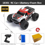 Naujas 4WD Rc Car 2,4 GHz Rc Car visureigis didelės spartos automobilis Monster Truck 45 km/h 1:18 Visureigio sunkvežimio žaislas Vaikų gimtadienio dovana 18301