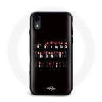 Coque pour Iphone XS Stranger Things Affiche Friends Don't Lie Joyeux no&euml;l