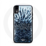 Coque pour Iphone XR Game of Thrones saison 8 Episode 1 Le Tr&ocirc;ne de Fer Personnages logo Gris