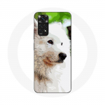 Coque pour Xiaomi Redmi Note 11 4G Chien Samoy&egrave;de Blanc