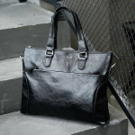 Vyri&scaron;ka rankinė Juoda vieno peties kurjerio krep&scaron;ys PU krep&scaron;ys Kompiuterio krep&scaron;ys Paprastas verslo portfelis 29*40cm juoda