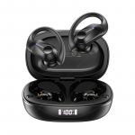 &bdquo;Lenovo LP75 Bluetooth 5.3&ldquo; žaidimų ausinės, lauko ausinės, aktyvus triuk&scaron;mo slopinimas, ilgo budėjimo režimo ausinės su mikrofonu juoda