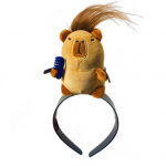 &bdquo;Capybara&ldquo; dekoro galvos juosta Juokingi gyvūnų dekorai Elastingi plaukų lankeliai Vakarėliai &bdquo;Cosplay&ldquo; galvos apdangalai Plaukų priedai A