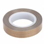 PTFE stiklo audinio juostos izoliacija auk&scaron;tos temperatūros PTFE lipni juosta vakuuminiam sandarikliui impulsiniam sandarinimui 0.18x13mm / 0.01x0.51in