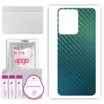 apgo Protective Skin Sticker for the back compatible with Vivo IQOO Z6 Lite 5G, Wrap Film, Foil, Vinyl - Pattern Carbon Chameleon CAKA1