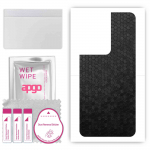apgo Protective Skin Sticker for the back compatible with Oppo Reno9, Wrap Film, Foil, Vinyl - Pattern Black Honeycomb