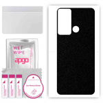 apgo Protective Skin Sticker for the back compatible with Infinix Hot 20 Play, Wrap Film, Foil, Vinyl - Pattern Matte Black