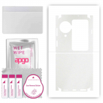 apgo Protective Skin Sticker for the back+sides compatible with Oppo Find N3 Flip, Full Wrap Film, Foil, Vinyl - Pattern Matte Transparent