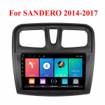 Automobilinis daugialypės terpės grotuvas, skirtas Renault Logan Sandero 2014&ndash;2019 2 Din Android Carplay automobilio stereo WIFI GPS navigacijos galvutės blokas 2+64