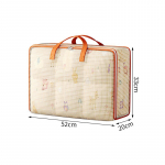 Large Capacity Clothes Storage Bag Waterproof Cabinet Wardrobe Organizer Quilt Pillow Blanket Organizer Dustproof Bedding Storag 52*20*33cm oranžinė