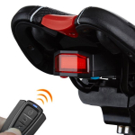 ANTUSI A6 USB įkrovimo COB &scaron;viesos &scaron;altinis i&scaron;manusis dviračių dviračio įspėjimo signalas galinis žibintas su nuotolinio valdymo pultu