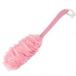 Atgal Scrubber Exquisite Foam Ergonomic Design Du&scaron;o aksesuarai Ilgos rankenos vonios kempinė du&scaron;o &scaron;epetys namams rožinė