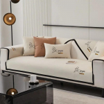 Keturių sezonų universalus &scaron;enilinio audinio sofos užvalkalas, sofos pagalvėlė, siuvinėtas ra&scaron;tas, sofos kilimėlis svetainei, neslystantis, L formos sofos pagalvėlė 1pc 30x50 pillowcase