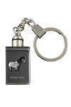 Icelandic Horse - Crystal pendant with photo of a horse, illuminated pendant, unique gift by Art-Dog brand