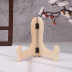 1 vnt. Retro medinis molbertas, lėk&scaron;čių laikiklis, lėk&scaron;tė, arbatos pyrago lėk&scaron;tė, ekspozicinis stovas, sulankstomas dekoratyvinis stovas, namų virtuvės stalo papuo&scaron;alai as the picture