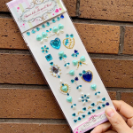 Kri&scaron;tolo kri&scaron;tolas veido tatuiruotės lipdukai &bdquo;pasidaryk pats&ldquo; vienkartiniai deimantiniai veido makiažo papuo&scaron;imai akrilo lipdukas Gręžimo telefono akių lipdukas A