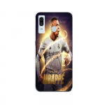Coque Maniacase pour Samsung Galaxy A40 Kylian Mbappe Real Madrid Wallpaper juoda