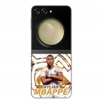 Coque Maniacase pour Samsung Galaxy Z Flip5 Kylian Mbappe Real Madrid wallpaper celebration