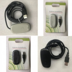 Juoda versija &ndash; Masiken kompiuterio belaidžio žaidimų valdiklio USB kabelio keitiklio imtuvo adapteris, skirtas Xbox 360 baltai juodai