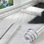 Virtuvės alyvai atspari plėvelinė viryklė, vandeniui atspari drėgmei atspari tapetai stalvir&scaron;io lipnios spintelės atnaujinimo plytelių marmurinis lipdukas 40cm wide 1m long