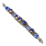 Natural Lapis Lazuli Gemstone Handmade Bracelet 7-8 r8z52