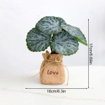 1 vnt. papuo&scaron;alas, kupinas gyvybingumo, žalieji augalai, &scaron;viežios imituotos gėlės Natūralus bonsai, imituotas kambarinis vazoninis augalas