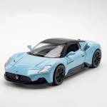 1/24 Maserati MC20 lydinio sportinio automobilio modelio automobilis, liejamas metalinis auk&scaron;tos simuliacijos kolekcijos sūpynės su garsu ir &scaron;viesa, atitraukiamas žaislinis automobilis, dovana vaikams mėlyna