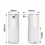 Automatinis muilo dozatorius vonios kambario aksesuarams Automatinis skysto muilo dozatorius 360 ml C tipo, baltas, 4 lygių putų muilo dozatorius 1pcs Liquid Mode balta