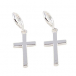Vyrai Moterys Punk Cross Pakabukas Kremzlės Drop Dangle Auskarai Auskarai Papuo&scaron;alai ARI sidabras