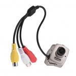 Mini 6LED laidinė CMOS CCTV apsaugos kamera naktinio matymo skaitmeninė vaizdo kamera PAL balta