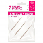 Aiguilles &agrave; broder 3 pi&egrave;ces 0,95x41mm