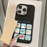 Telefono dėklas iPhone 11 13 dėklas iPhone 12 14 15 16 Pro Max 12 Pro 15 Plus Odinis Pie&scaron;tas Vandeniui Atsparus Apsaugotas nuo kritimo ir Atsparus dėvėjimuisi Animacinis iPhone 16 Pro Max rožinė