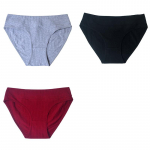 3 vnt./pak. Moteri&scaron;kos medvilninės kelnaitės Moteri&scaron;ki apatiniai Vienspalviai kelnaitės Vidurio juosmens apatinės kelnaitės Patogios mergaičių kelnaitės M