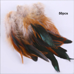 50 vnt. plunksnų rankdarbiams, spalvoms, rankdarbių aksesuarams, dekoratyvinėms vestuvėms juoda