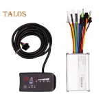 24/36/48V 350 W E-dviračio valdiklis su LED ekranu Reguliuojamas vandeniui atsparus elektrinis paspirtukas Dviračio be&scaron;epetėlis variklio greičio reguliatorius E-dviračio priedai 36V350W（S6-61/S810)