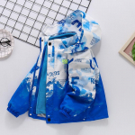 Berniuki&scaron;kas storas paltas Rudens ir žiemos Vaikų vilnos Nuimamas 3-in-1 Kietas apvalkalas Striukė 110cm mėlyna