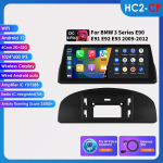 Ossuret Android 13 10.25 colio I&scaron;maniosios automobilio sistemos 2 DIN Belaidis Carplay Android Auto BMW 3 serijai E90 E91 E92 E93(2009-2012 m)CIC stereo RDS HC2 2G 32G AI