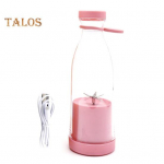 Elektrinis sulčiaspaudės puodelis, 380 ml įkraunamas kokteilių gaminimo aparatas su 6 peiliukais, kelioninis butelis be BPA, skirtas ne&scaron;iojamam ledinių vaisių, daržovių trintuvui, naudojimui namuose / lauke