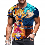 Vyrai, 2025 m. Vyri&scaron;ki Vegeta Goku dideli mar&scaron;kiniai Hiphopo drabužiai Harajuku stiliaus mados vir&scaron;ūnės S