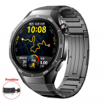 Prabangus titano dirželis be tarpų Huawei Watch GT 5 Pro metalinis apyrankė Huawei Watch GT5 Pro Specializuotas laikrodžio dirželis Needle unpacking juoda