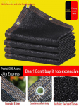 Sustorintas juodas &scaron;e&scaron;ėliavimo tinklas lauko &scaron;iltnamiams ir namų naudojimui Black 2m Wide 1m Long