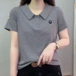 Vasarą Mama Dėvi Naujus Trumpomis Rankovėmis Mar&scaron;kinėlius Moterims Vasaros Kasdieniai Topai Madingi Jauninantys Liekninantys Pagrindiniai Mar&scaron;kiniai M rožinė