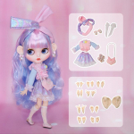 ICY DBS Blyth lėlė &Scaron;arnyrinis kūnas 30CM BJD Drabužiai Batai Rankų rinkinys Madingos lėlės mergaitės dovana full set with hands balta