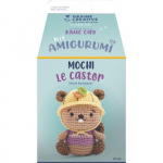 Kit Crochet Amigurumi - Graine Cr&eacute;ative - Mochi le Castor - 13 cm - Cr&eacute;ation facile - Amigurumi mignon