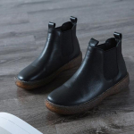 Batai Moterims Nauji Retro Mink&scaron;tu Padu Karvės Odos Moteri&scaron;ki Batai Didelio Dydžio Aulinukai Moteri&scaron;ki Batai Aulinukai Moterims Moteri&scaron;ki Batai 38